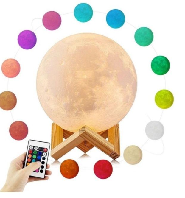 Lampă Lună Plină 3D