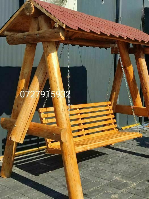 Balansoar (leagan rustic),grădină