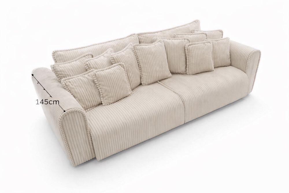 Canapea extensibila King size 290cm - pat 245x180 | arcuri pocket