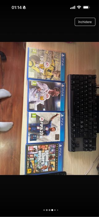 Ps4 cu 4 jocuri plus controler