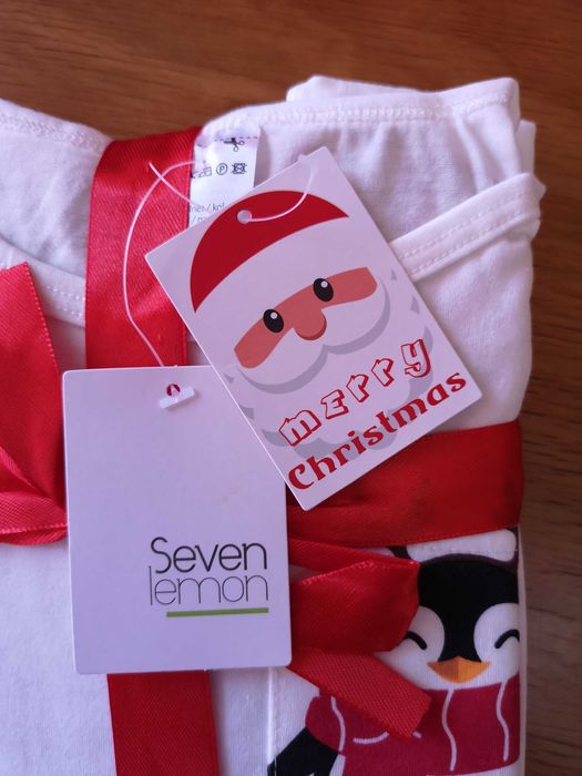 Нова Коледна пижама Seven lemon, размер 122-128, 7-8 години