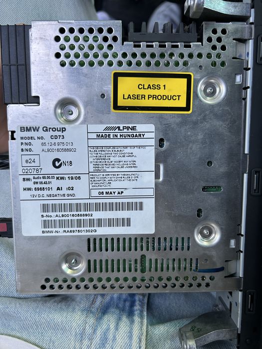 CD player BMW e90 e91 e92 e93 e81 e87 e88 e84