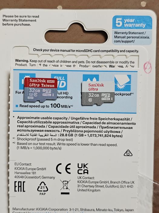 SanDisk Micro SD 32GB