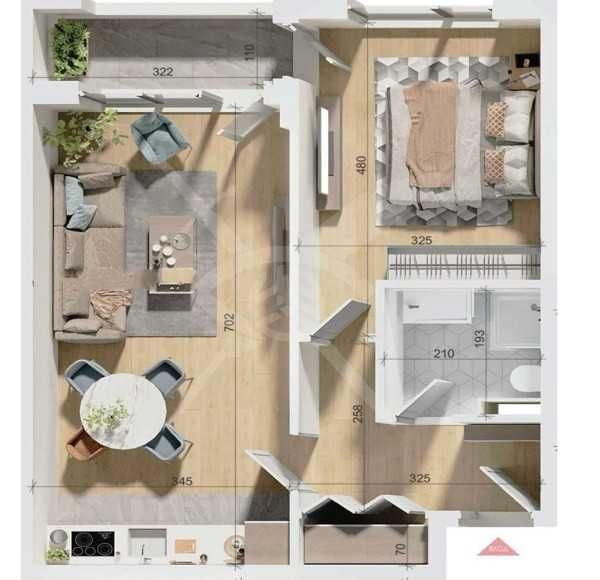Продава се Двустаен апартамент в Пловдив, Тракия - 73 кв.м за 873 €/кв.м - Снимка #5