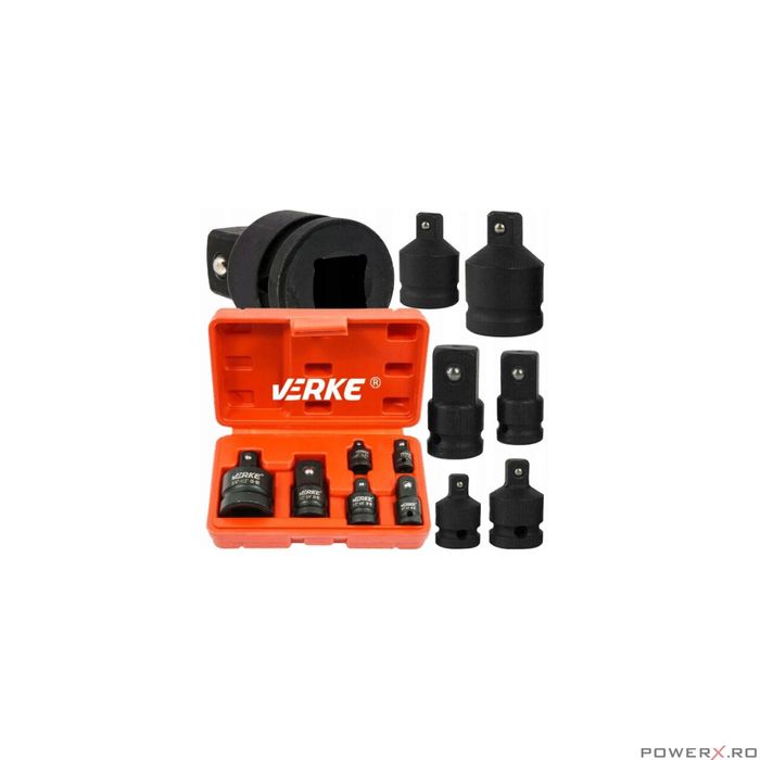 Trusa 6 piese adaptor impact 1/2, 1/4, 3/4, 3/8 Verke