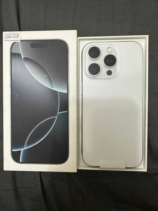 Apple iPhone 16 Pro, White Titanium, 512GB