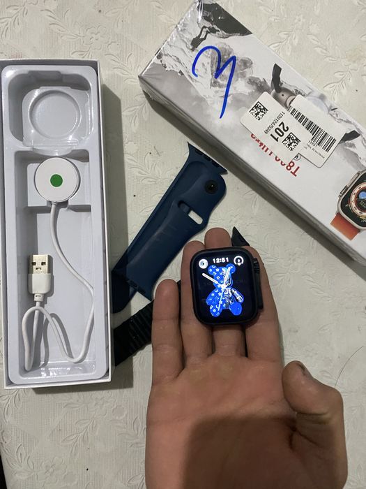 Smart watch T800 telefonga ulanadi narciga arzidi