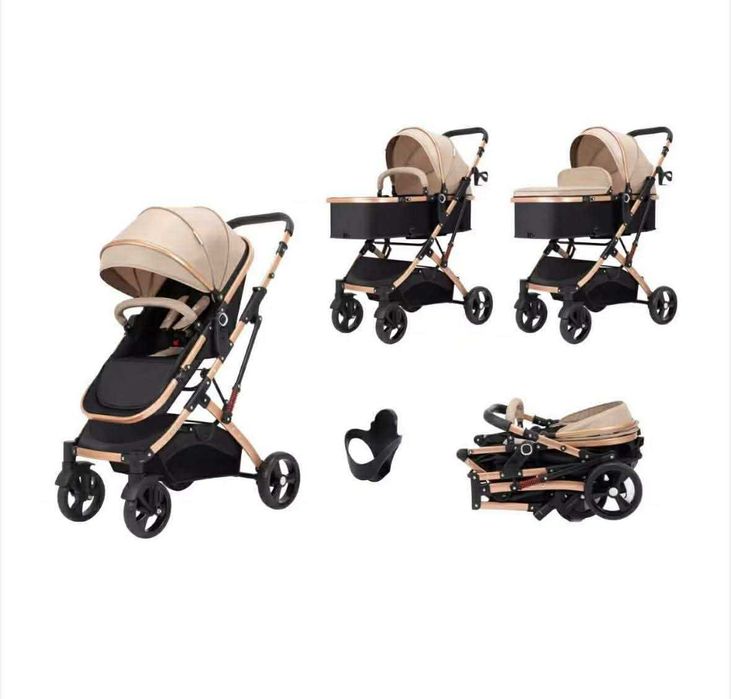 Детска количка 2 в 1 с окачване, 0-36 месеца