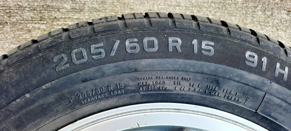 Алуминиеви джанти, 15 цола, с външни гуми