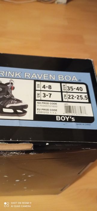 Vând patine Rink Raven Boa,noi reglabile 34_38