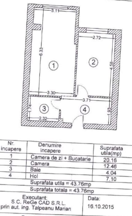 Apartament 2 camere Palladium Residence 1