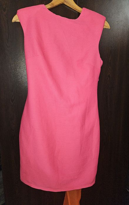 Дамска цикламена рокля