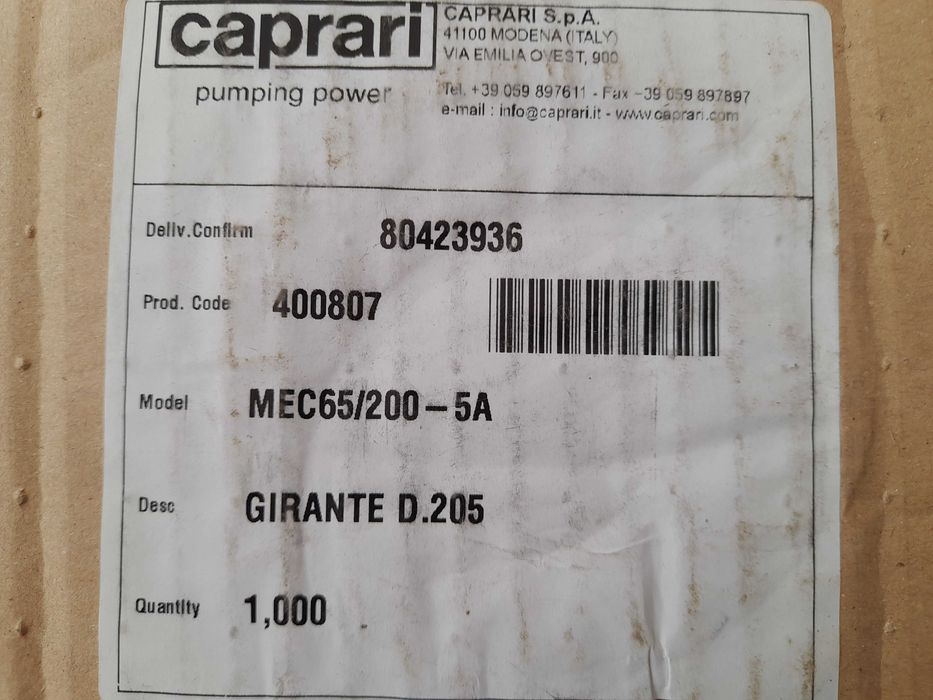 Turbina mica Caprari MEC65/200-5A - pt pompa irigatii Caprari MEC MR65
