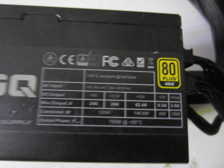 Захранване   модулно EVGA  750W 80PLUS  GOLD