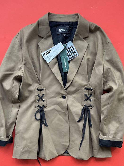Karl Lagerfeld : Studio Blazer Lacing - НОВО Спортно сако Л / Оригинал
