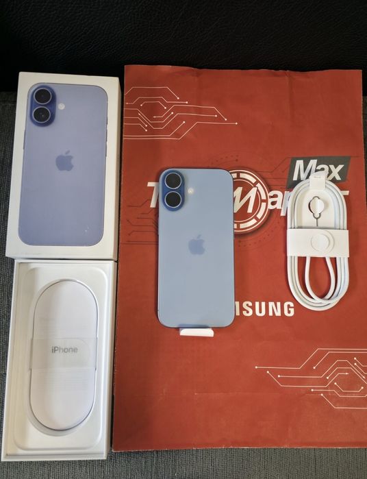 КАТО НОВ 256GB iPhone 17 Гаранция Техномаркет 2027 Blue | Син