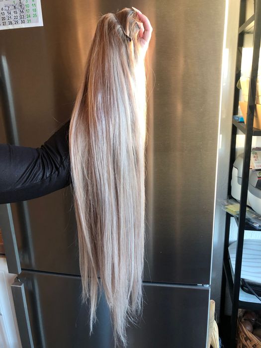 Естествена Славянска Коса/екстеншъни – 60 см, 300 гр (Отто Бутик)