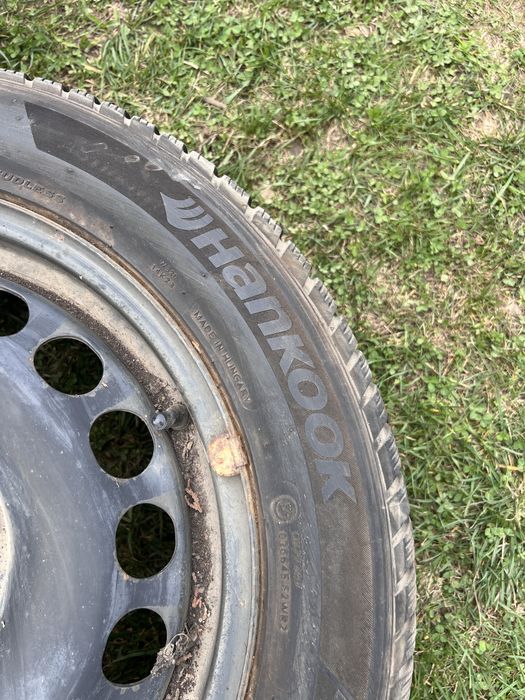 Anvelope  205/55/16 Hankook cu jante de tabla 5x112