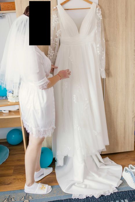 Rochie de mireasă A Line, mărimea M