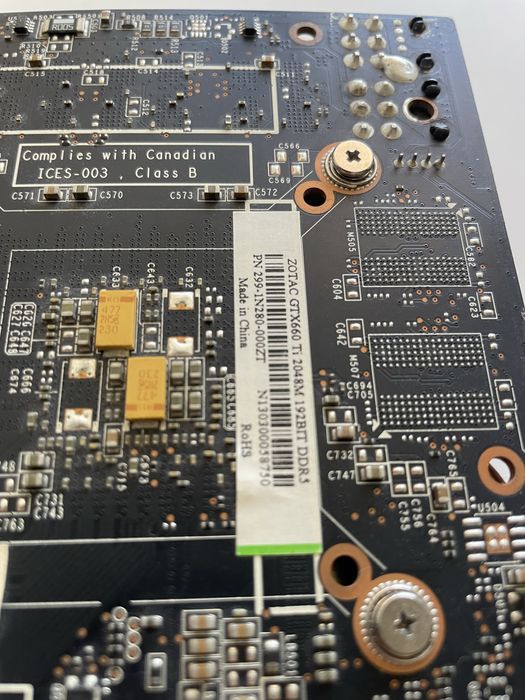 ZOTAC 660 ti 2gb 192 bit