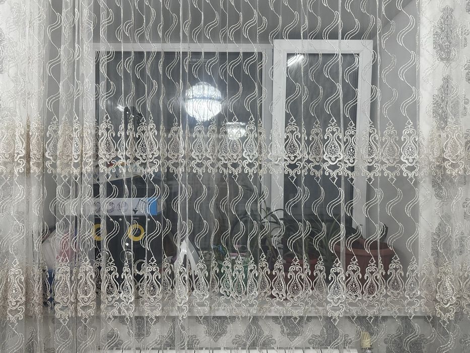 Продам тюли цвет Айвори. В отличном состояний.