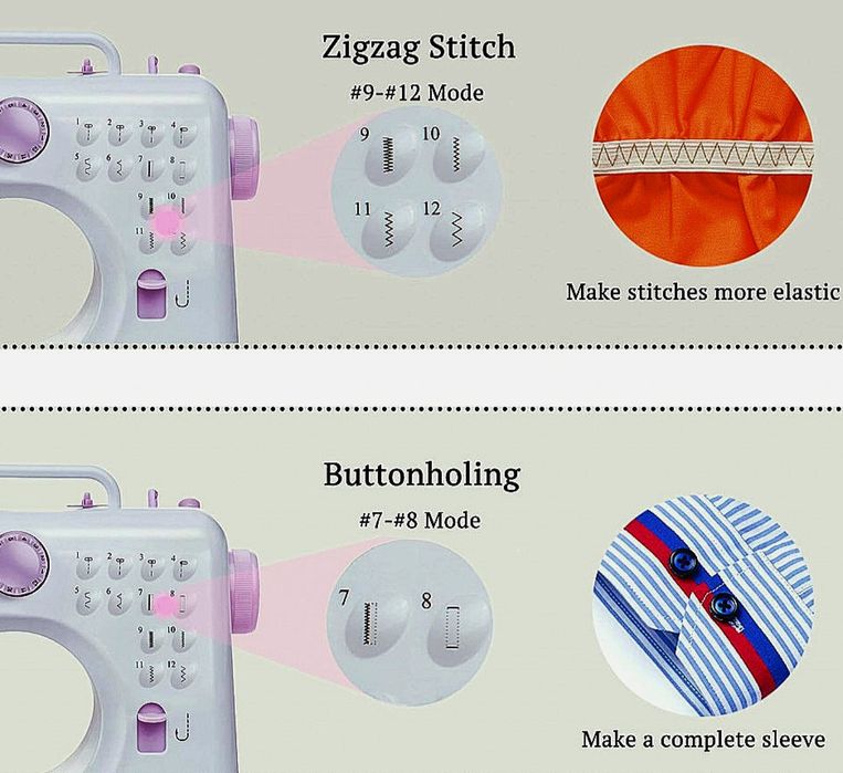 Мини шевна машина с 12 различни вида шевове SM-505A