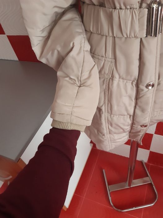 Geaca dama de iarnă bej nude