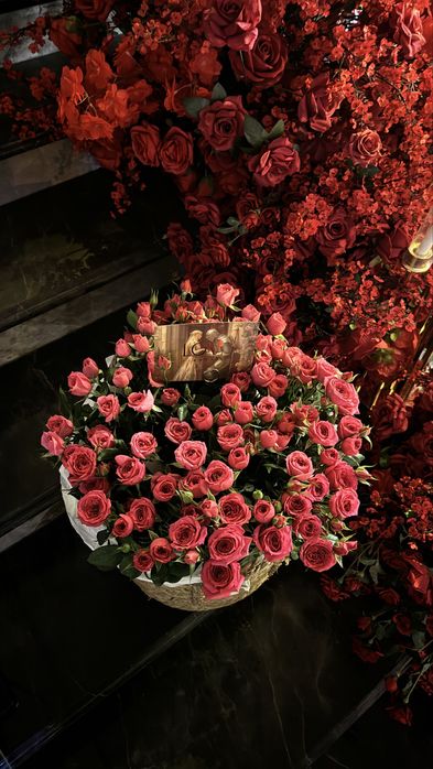 Цветы кустовые розы хл размер