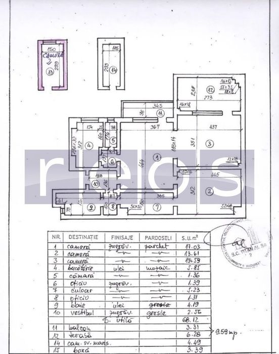 Vânzare 3 Camere | Calea Dudesti | Centrala Proprie