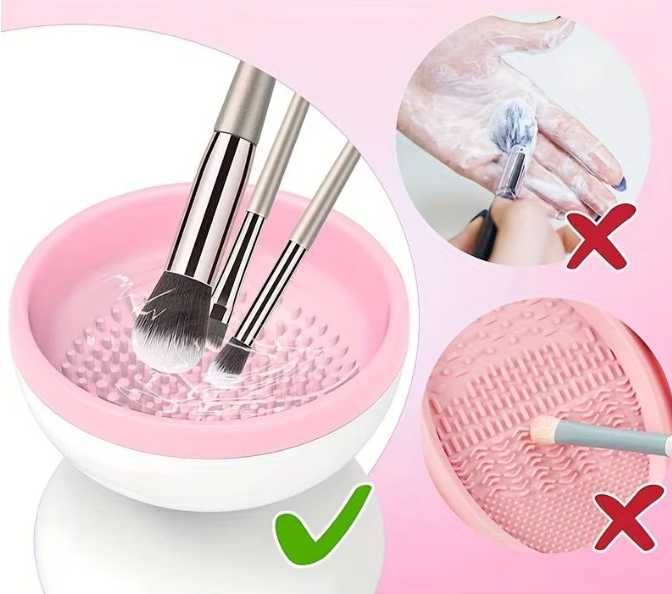 Aparat pentru curatarea automata a pensulelor de makeup