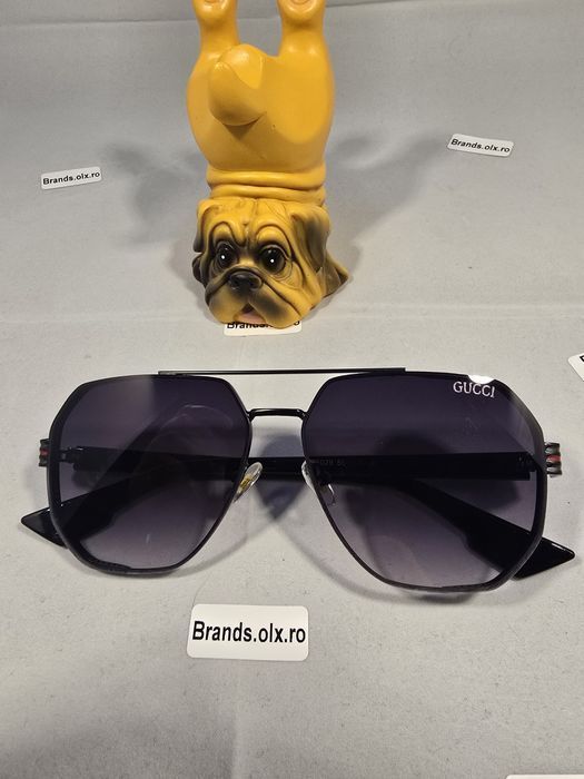 Promotie - Ochelari de soare Gucci Mirro Black, 66029, made in Italy