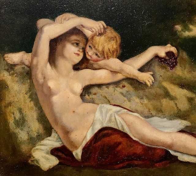 Tablou FOARTE, foarte VECHI, ulei/lemn, nesemnat