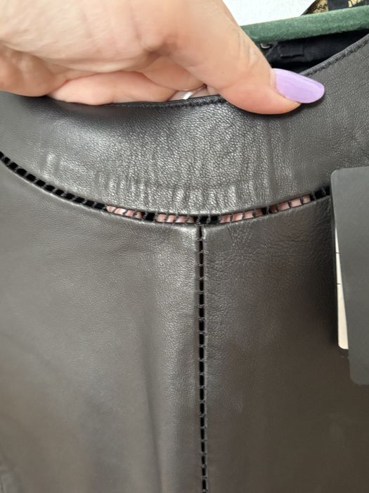 Tricou piele Massimo Dutti S nou cu eticheta