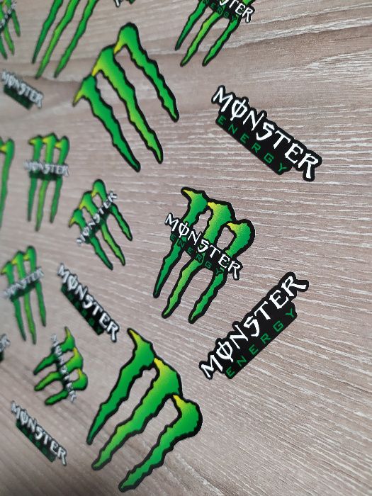 Стикери МОНСТЪР MONSTER лист А4 - 30 бр общо Sticker