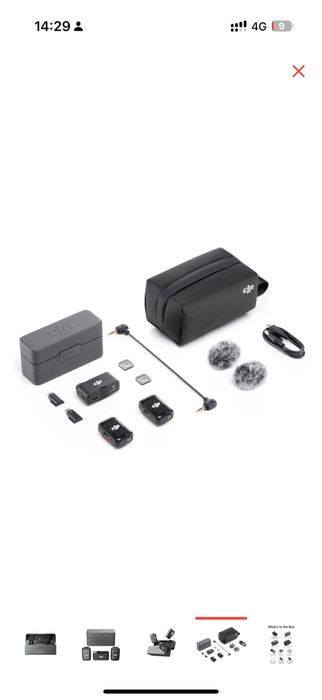 DJI Mic 2 (2RX + 1TX + Charging case) черный микрофон