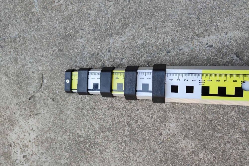 Алуминиева, телескопична, геодезична лата - 5м