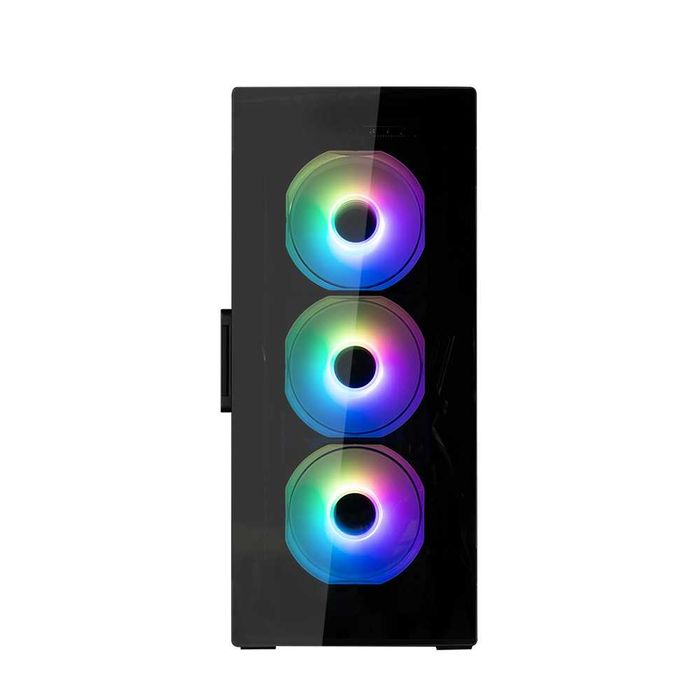 }Корпус Zalman I3 NEO TG BLACK, без БП, RGB fans