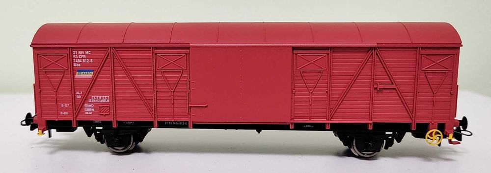 Vagon de marfă acoperit tip Gbs CFR Marfa, scară H0 nou 1:87 Epoca IV