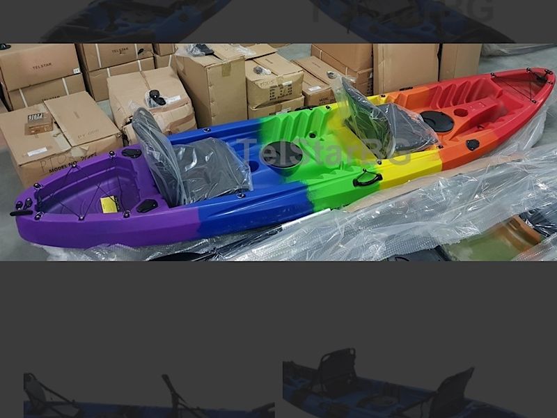 Семеен и риболовен туристически каяк Hapiness 2+1  V.2