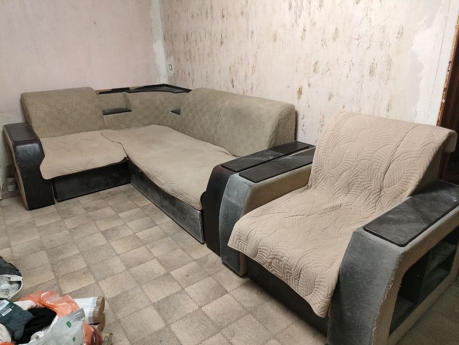 диван с креслом раскладной