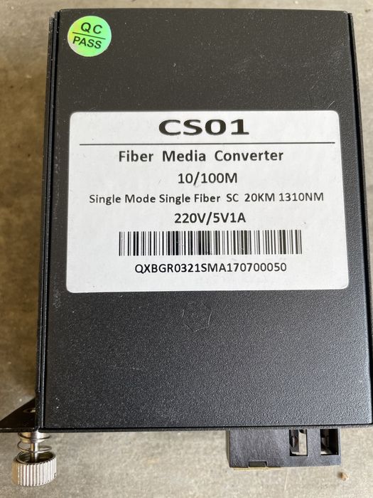 Медиа конвертори 10/100 mbps