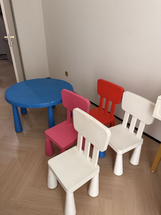 Астана Продам детский стол и 4 стульчика IKEA.