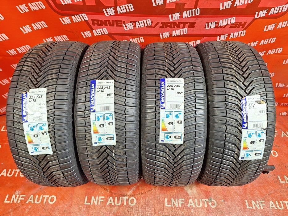 4 Anvelope M+S 4Sezoane VARA IARNA -  225/45/18 - Michelin Cross Climate - NOU - DOT 2021 ! SUPER PRET