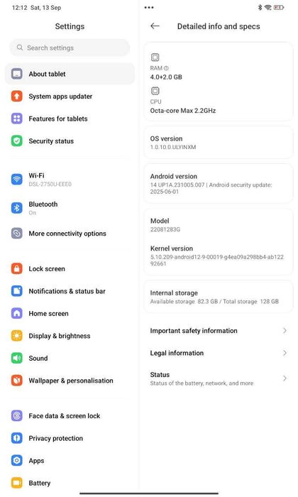 Redmi Pad 4+2/128 GB