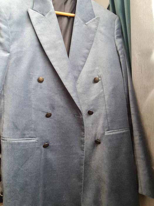 Sacouri Zara marime 48 M Catifea NOI,Crem,Albastru