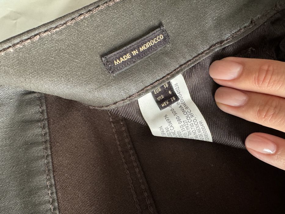 Брюки Massimo Dutti хаки цвет