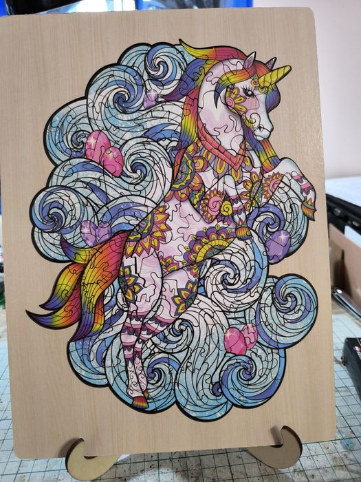 Puzzle lemn unicorn
