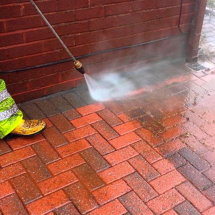 Качественная мойка брусчатки. Брусчатка ювиш.