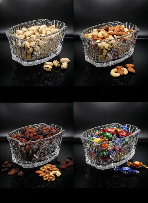 Хрусталь! Хрустальная ваза-салатница «Звездное сияние» (СССР)