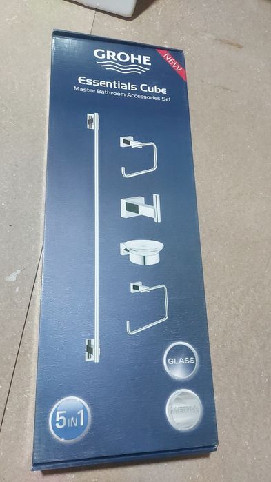 GROHE Essentials Cube Набор аксессуаров 5в1. Бренд GROHE. Германия!